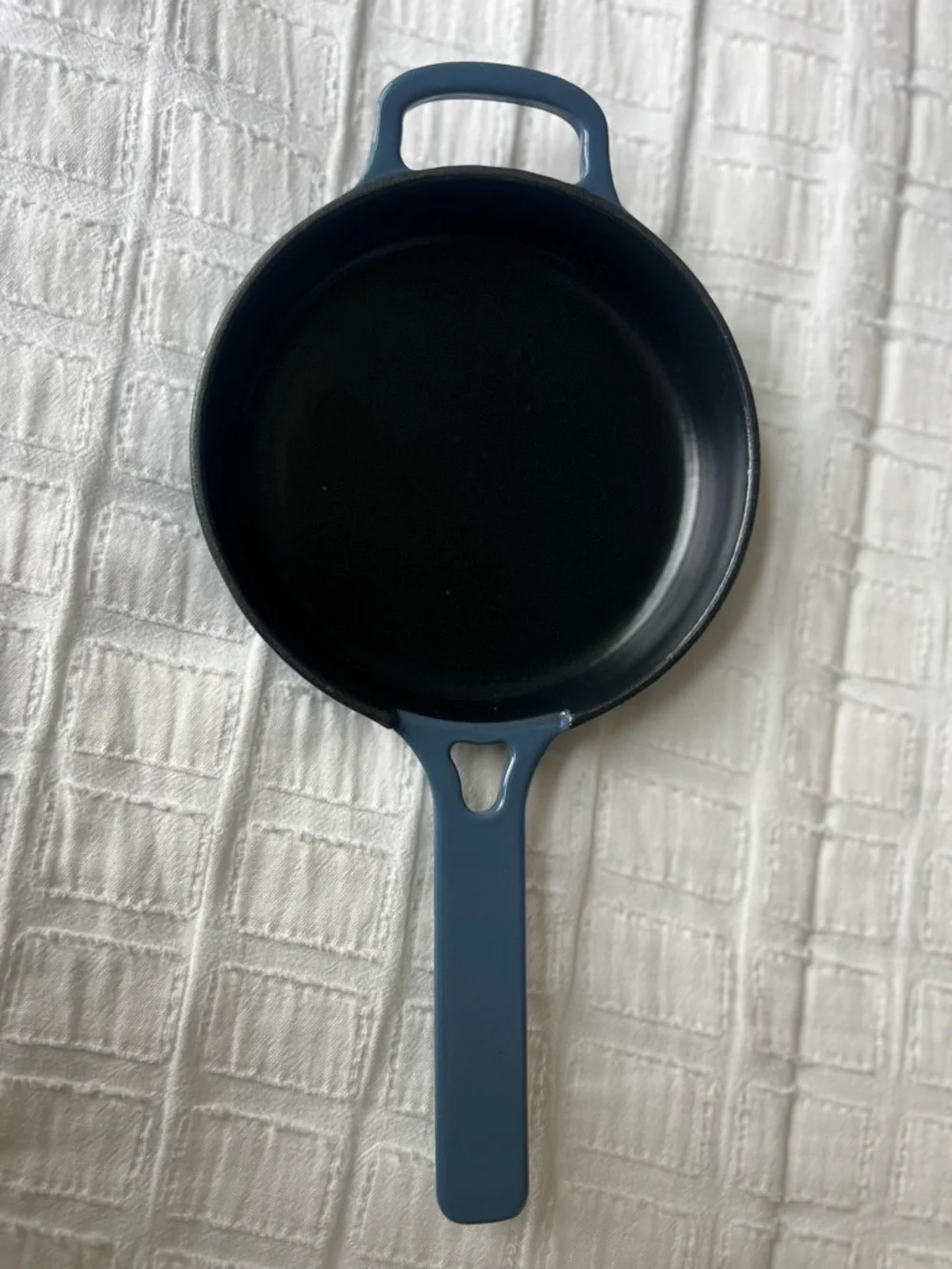 Our Place Tiny Cast Iron Always Pan Blue Salt Enameled Cast Iron